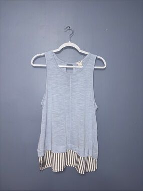 J. Crew | Blue Striped Tank